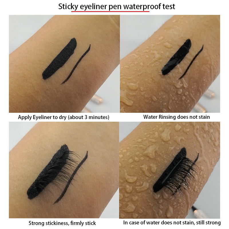 Black Sticky Eyeliner Fluid High Viscosity High Solid Waterproof and Nontinted 50ml
