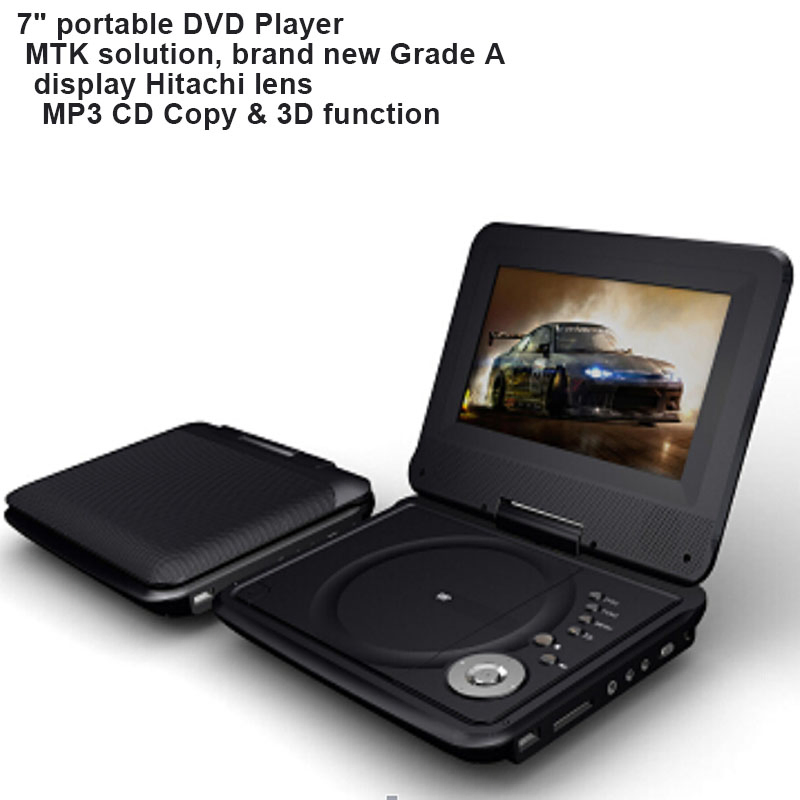 Портативный DVD-плеер Vida 7 дюймов с USB и играми