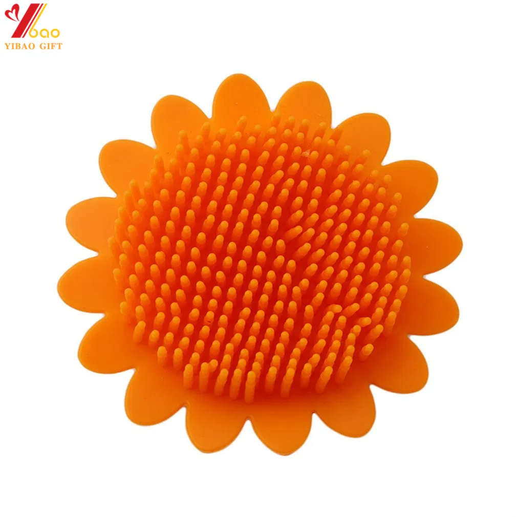 Силиконовая щетка в форме подсолнуха с ручкой