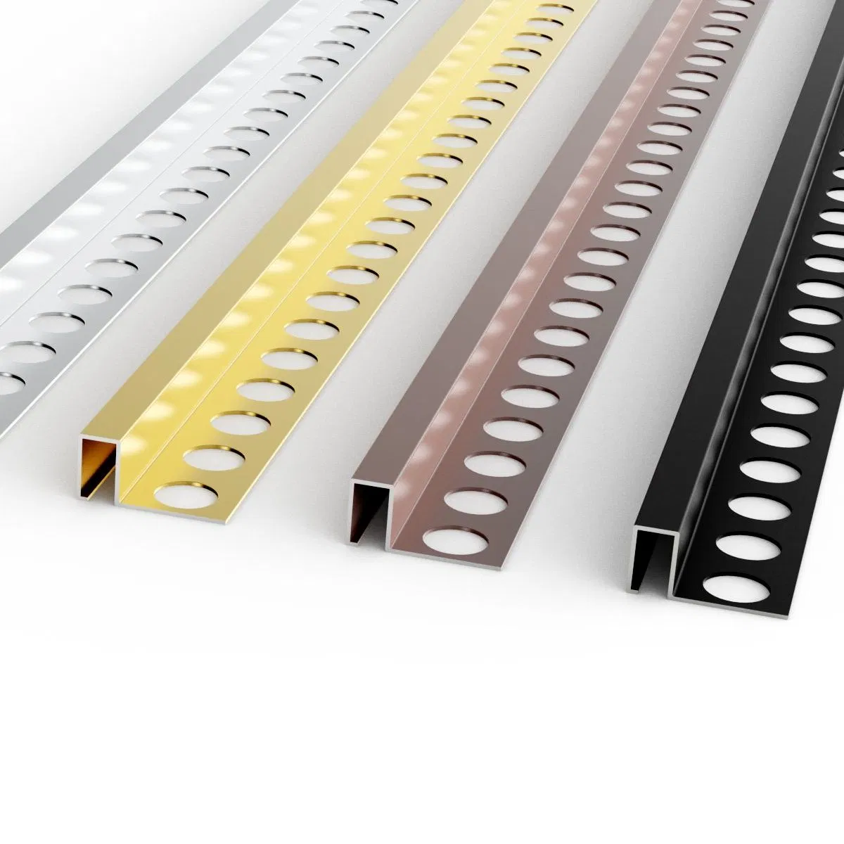Aluminum Curved Tile-Fitting Decorative Strip