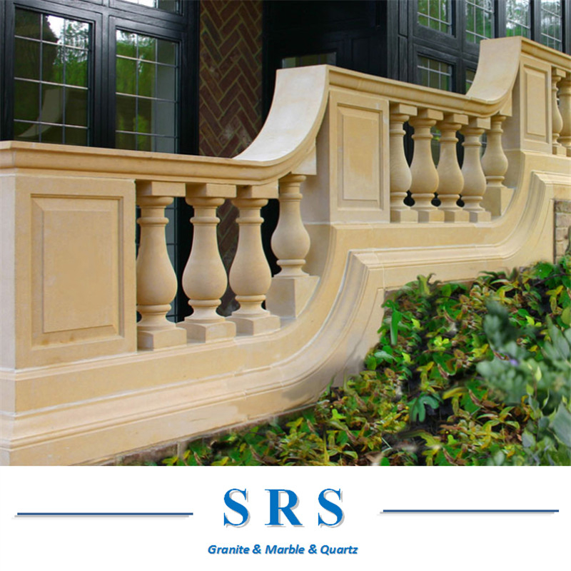 Natural Marble Granite Baluster Column Pillar Stone Column Pillar for Indoor/Outdoor Stair Decoration/Building