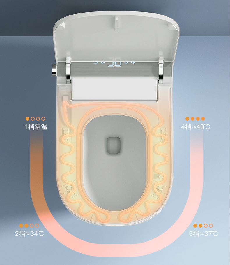 Modern Sanitary Wares Electric Bidet Heated Toilet Bowl Bathroom Elongated Automatic Intelligent Smart Wc Toilet