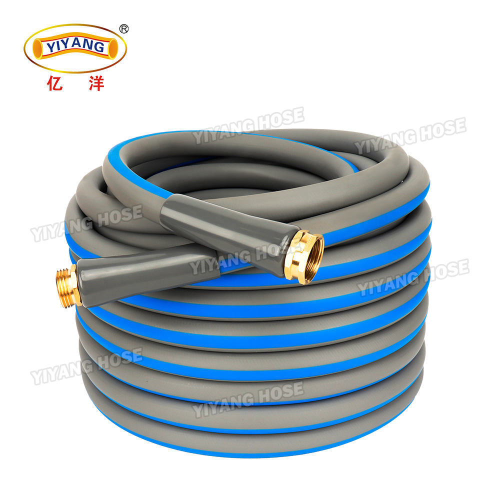 Durable 5/8 Inch PVC Garden Hose with Custom Brass Fittings