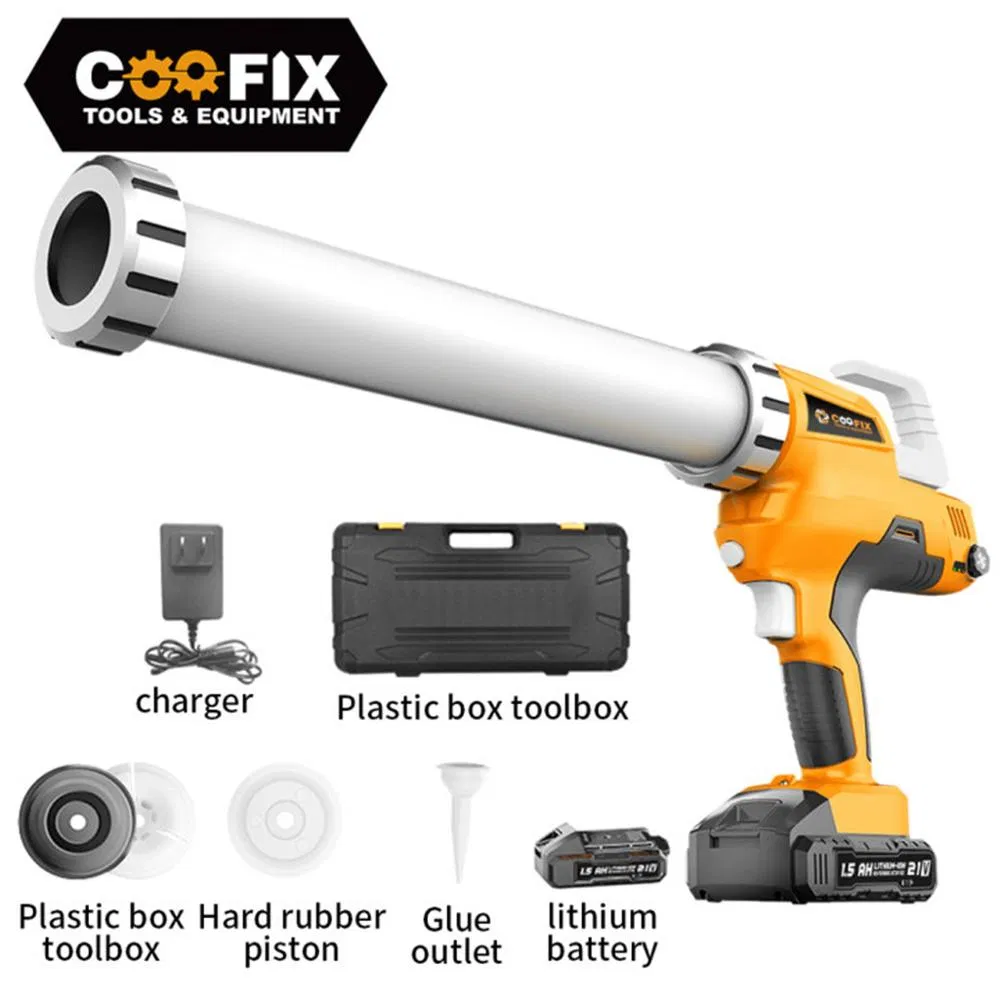 21V Electric Caulking Gun with Adjustable Speed for Professional Tile Grout Sealing