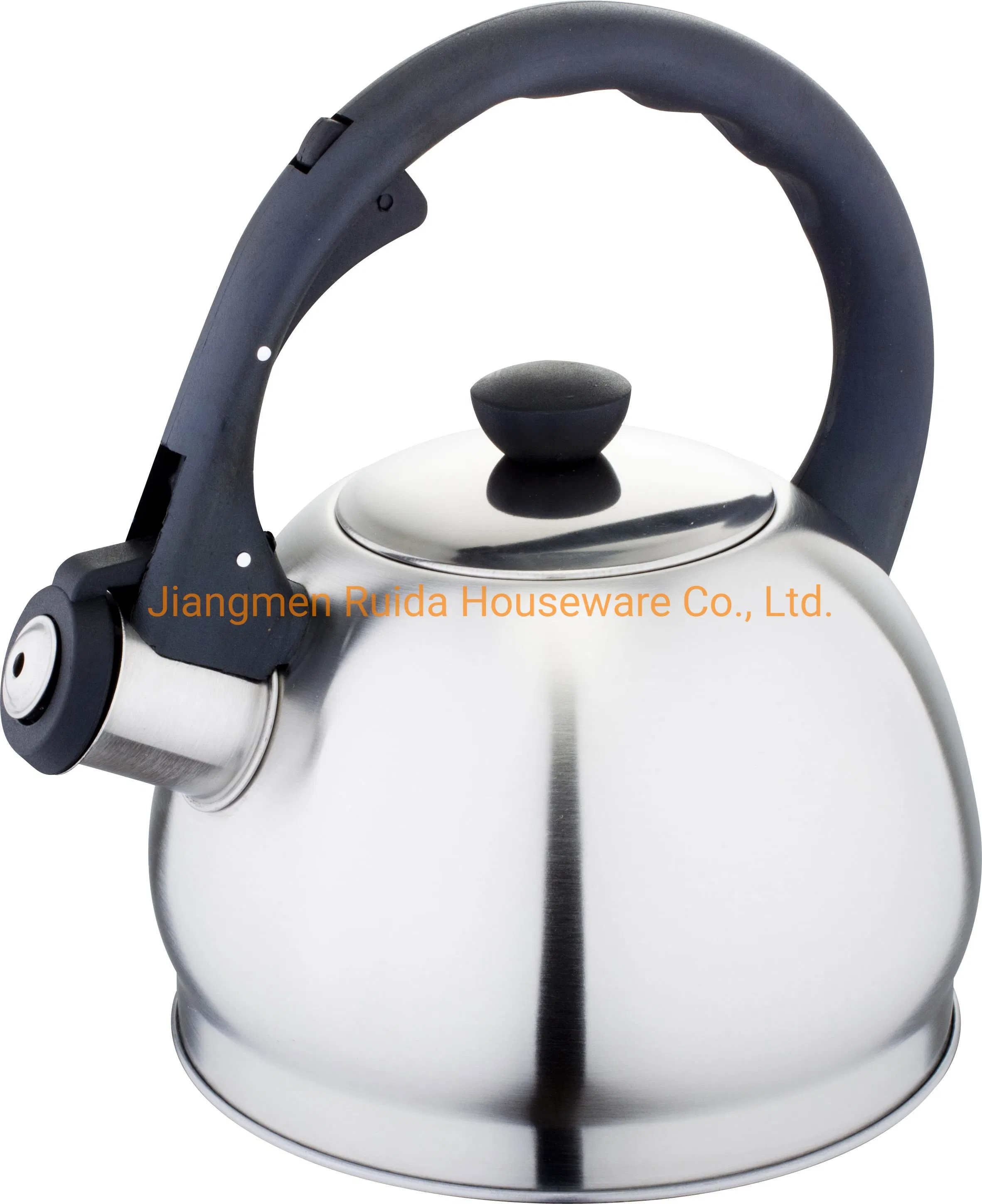 3L Stainless Steel Whistling Tea Kitchenware Water Kettle with Wood Soft Touch Handle