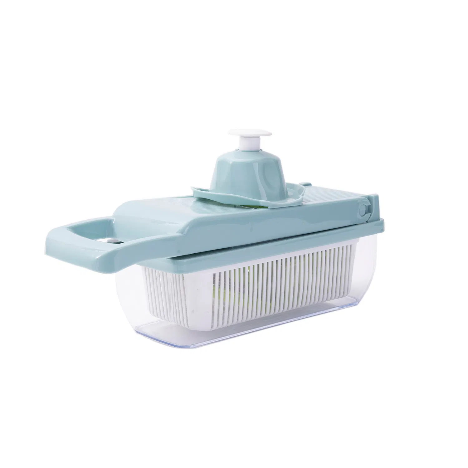 16 в 1 Многофункциональная тёрка-измельчитель для овощей, синий