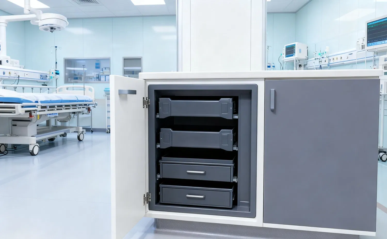 Выдвижной пластиковый ящик Tekey с доводчиком