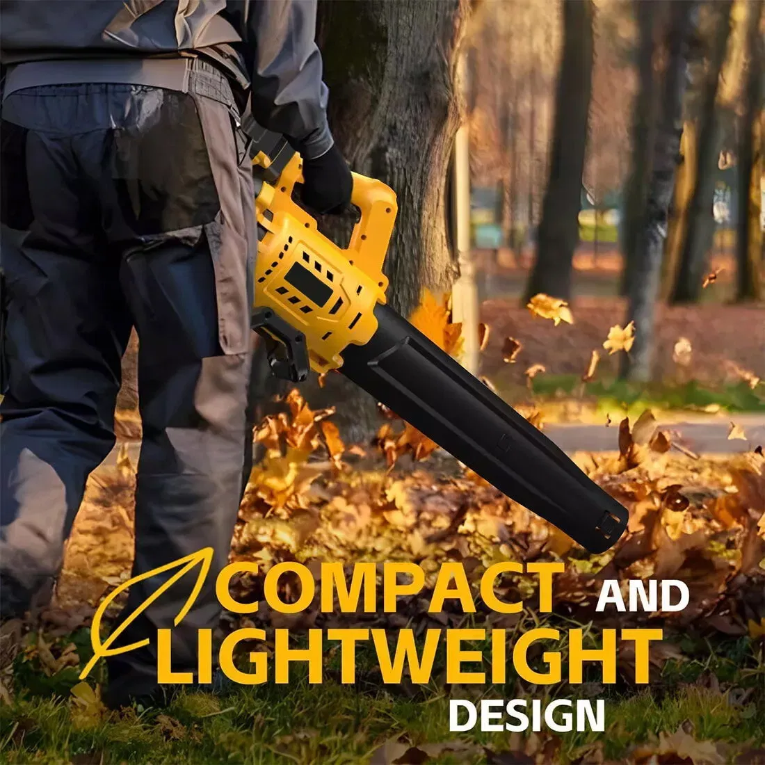 Cordless Electric Backpack Leaf Blower Efficient Battery Powered Tool