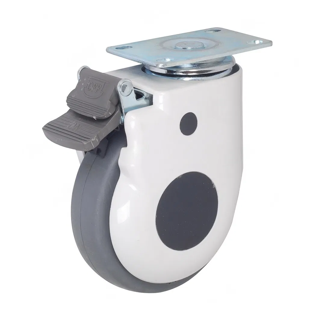 Factory Price with/Without Brake Zinc/Chrome Heavy-Duty Wheels Hospital Caster Pediatric Bed Casters