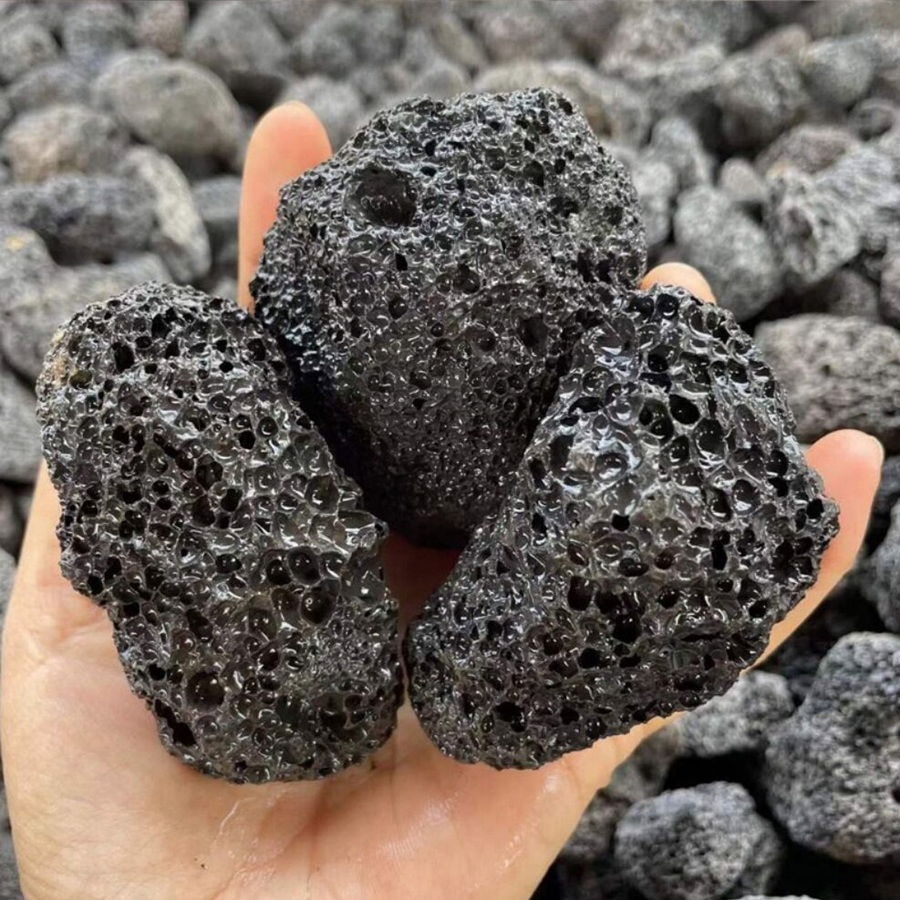 Large Natural Black Lava Rocks Powder Healthy Volcanic Ash for Concrete Fertilizer