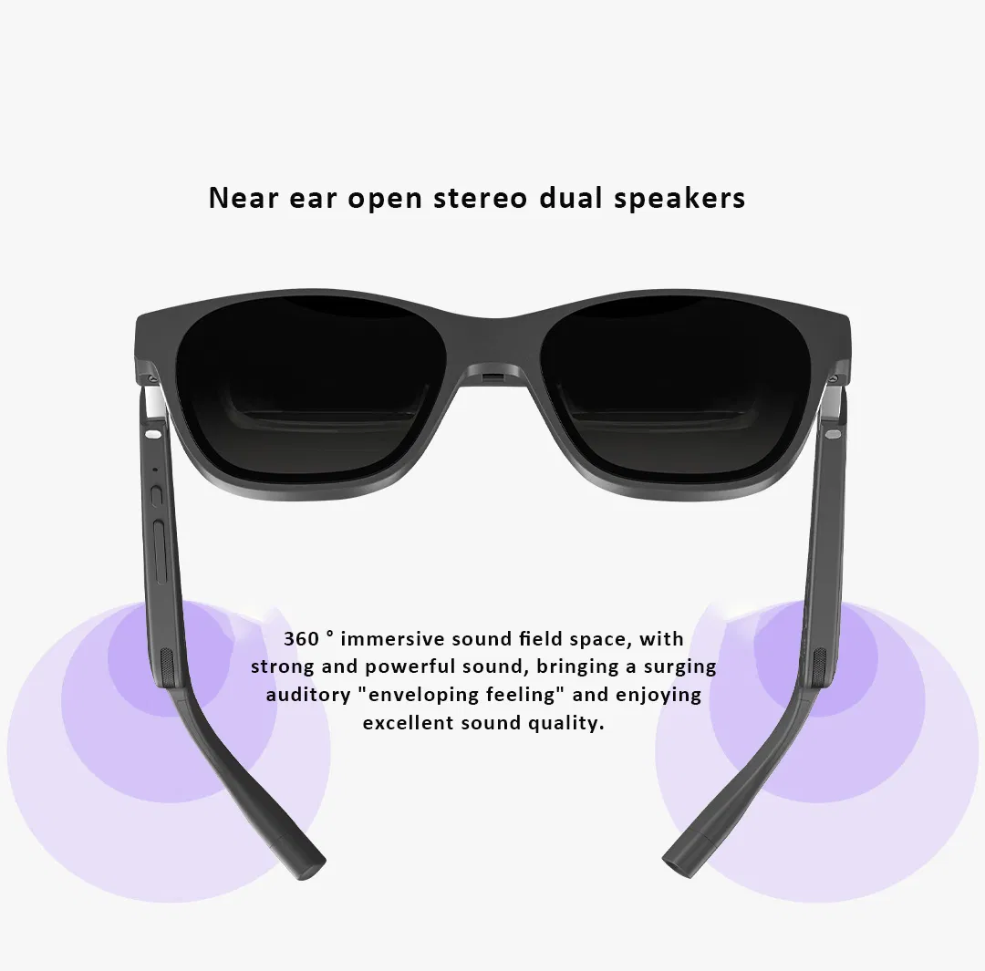 Wholesale 330'' Screen Mobile Phone Computer Connected Video Playing Games Consoles Intelligent Ar Smart Glasses for Men Womens