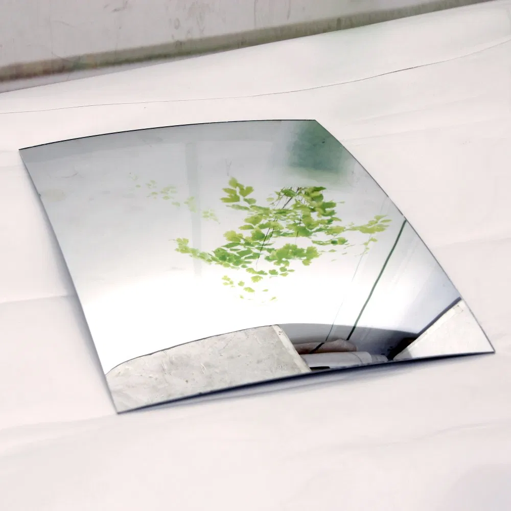 Custom Design Curved Heat Bent Mirror High Reflectivity for Luxury Furniture Showroom Displays