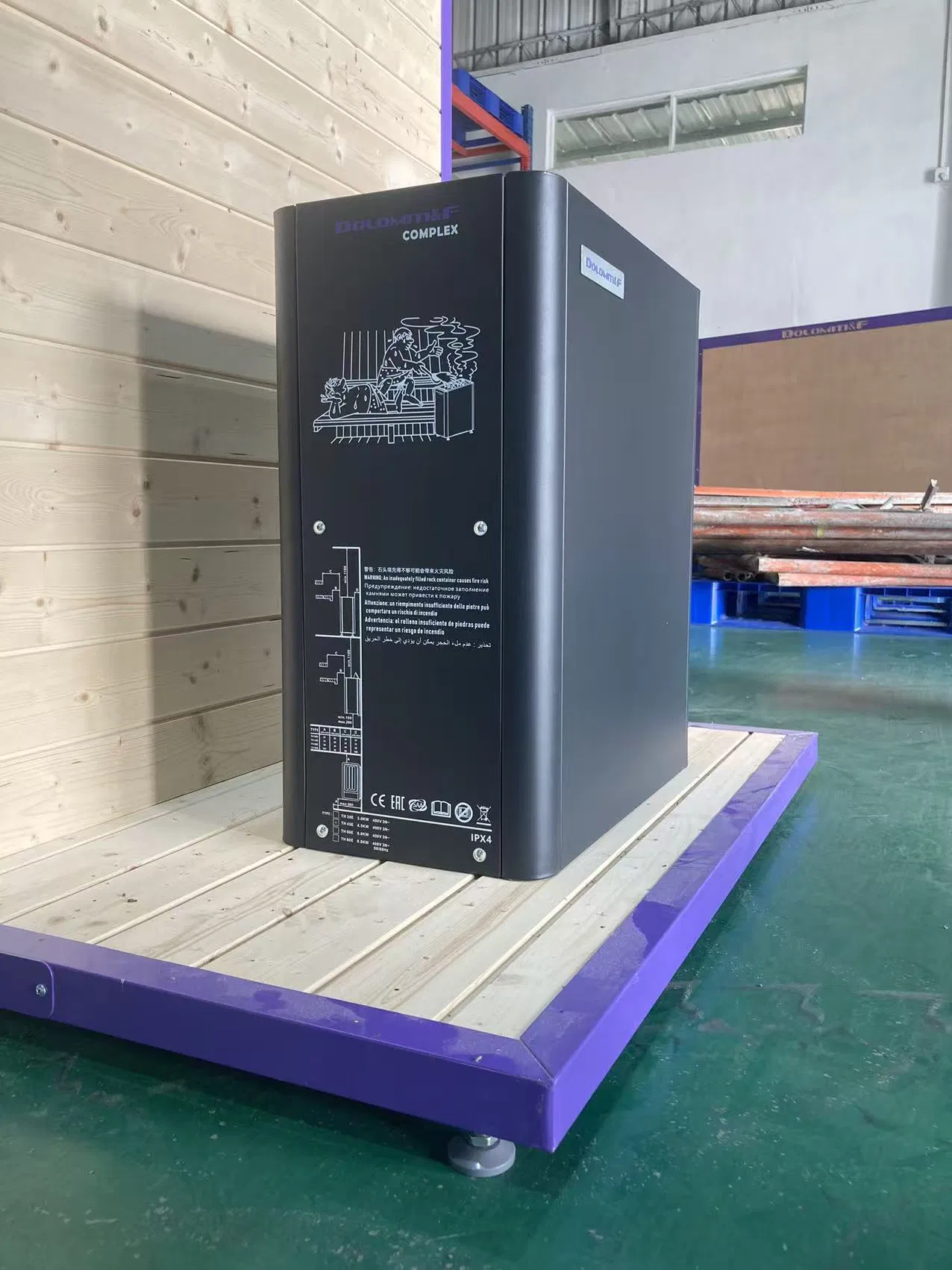 Обогреватель для сауны из нержавеющей стали с защитой от сухого хода