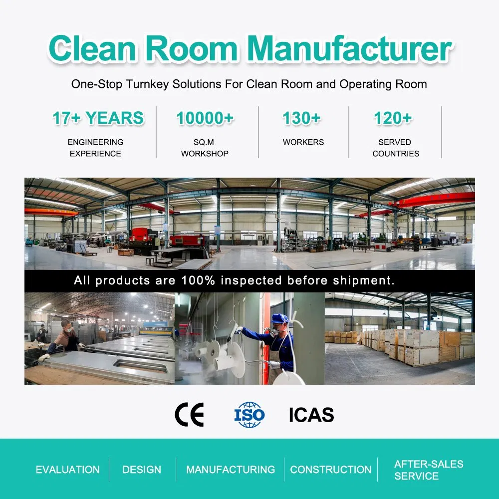 High-Performance Clean Room Sliding Door with Hermetic Seal for Hospital