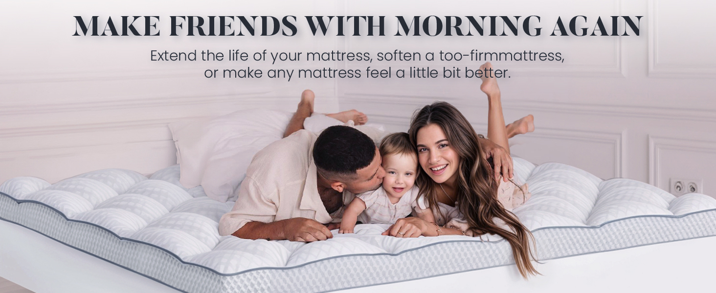 Premium Comfort Shredded Memory Foam Mattress Topper for Restful Nights