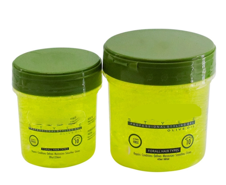 Strong Hold Olive Oil Hair Wax Gel Styling Gel 473ml for Women with Texturizing Effect Leave-on Styling Gel for Curly Hair