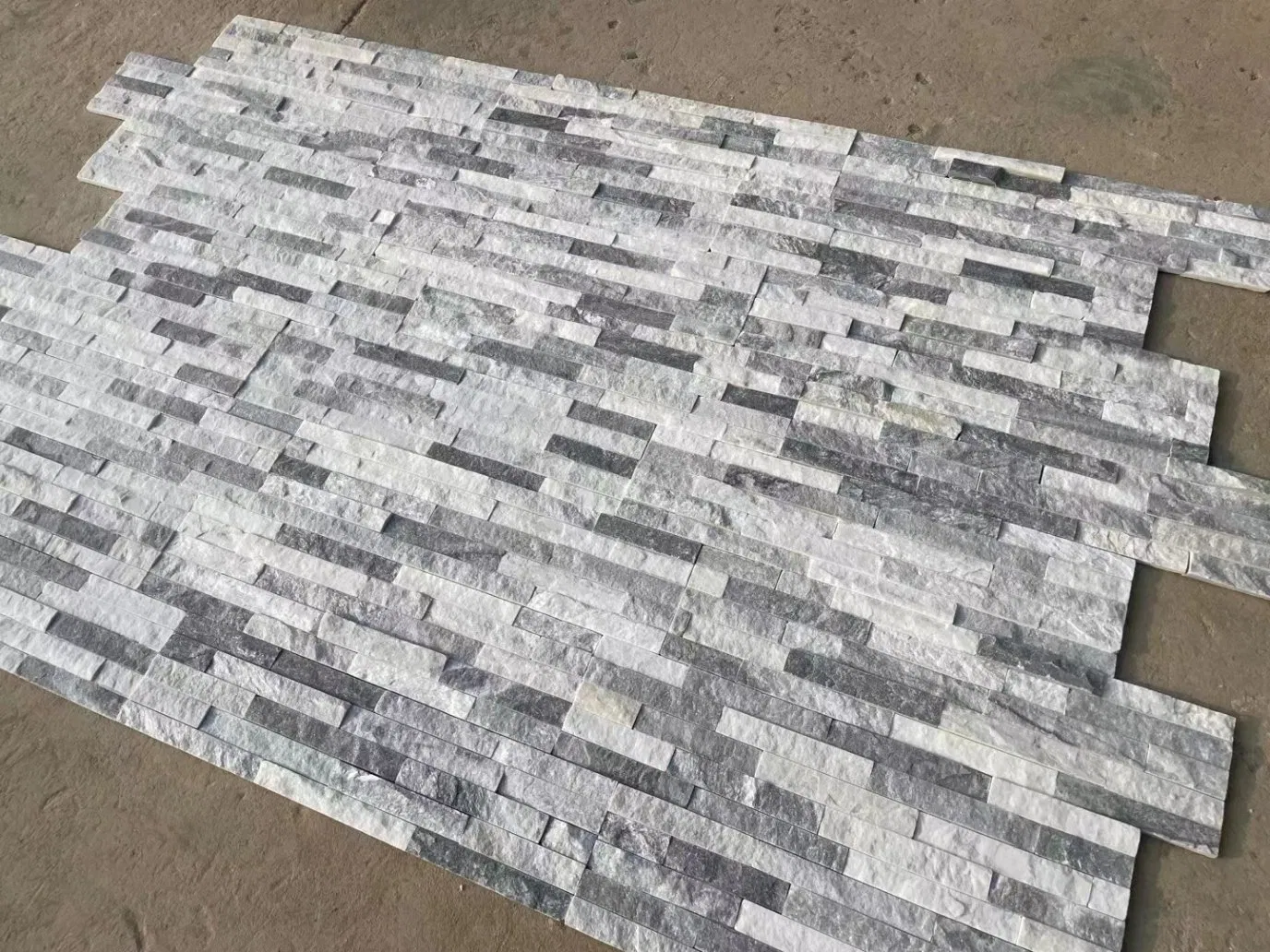 Grey White Culture Stone for Wall Cladding