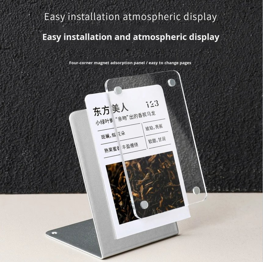 New Arrivals Premium Acrylic Frosted Acrylic Table Tent Sign for School Classroom Name Display