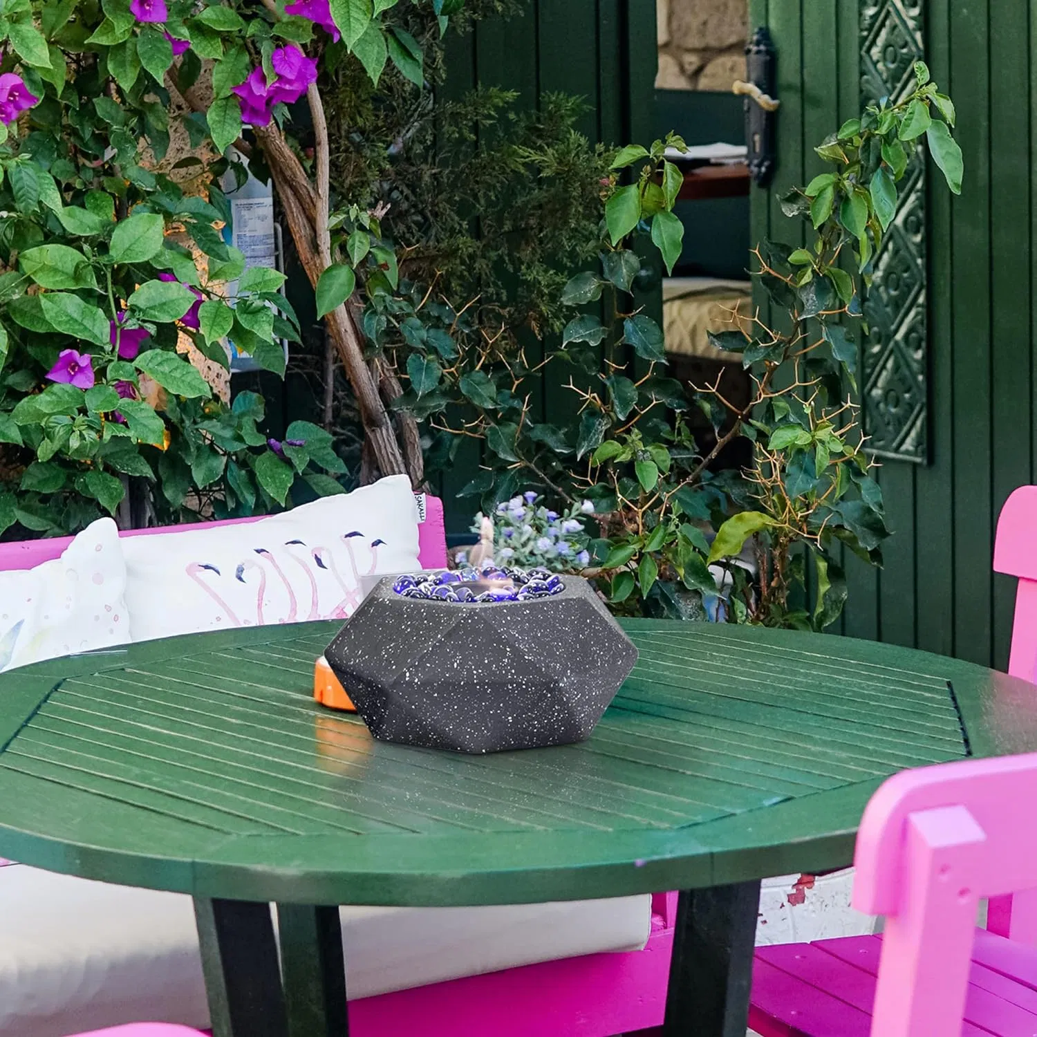 G-Carve Tabletop Fire Pit Alcohol Fireplace for Indoor Outdoo Fire Bowl