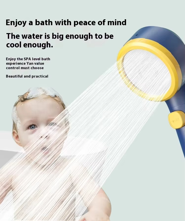 Smart Temperature Display Handheld Shower