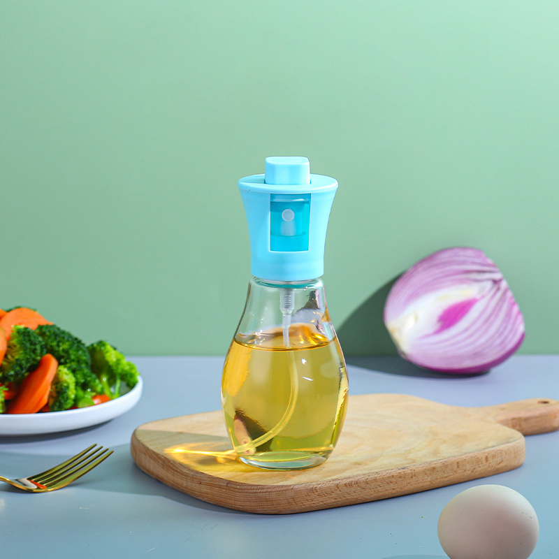 Kitchen BBQ Cooking Vinegar Mist Spray 200ml Olive Oil Mister Sprayer Pump Cooking Oil Glass Bottle