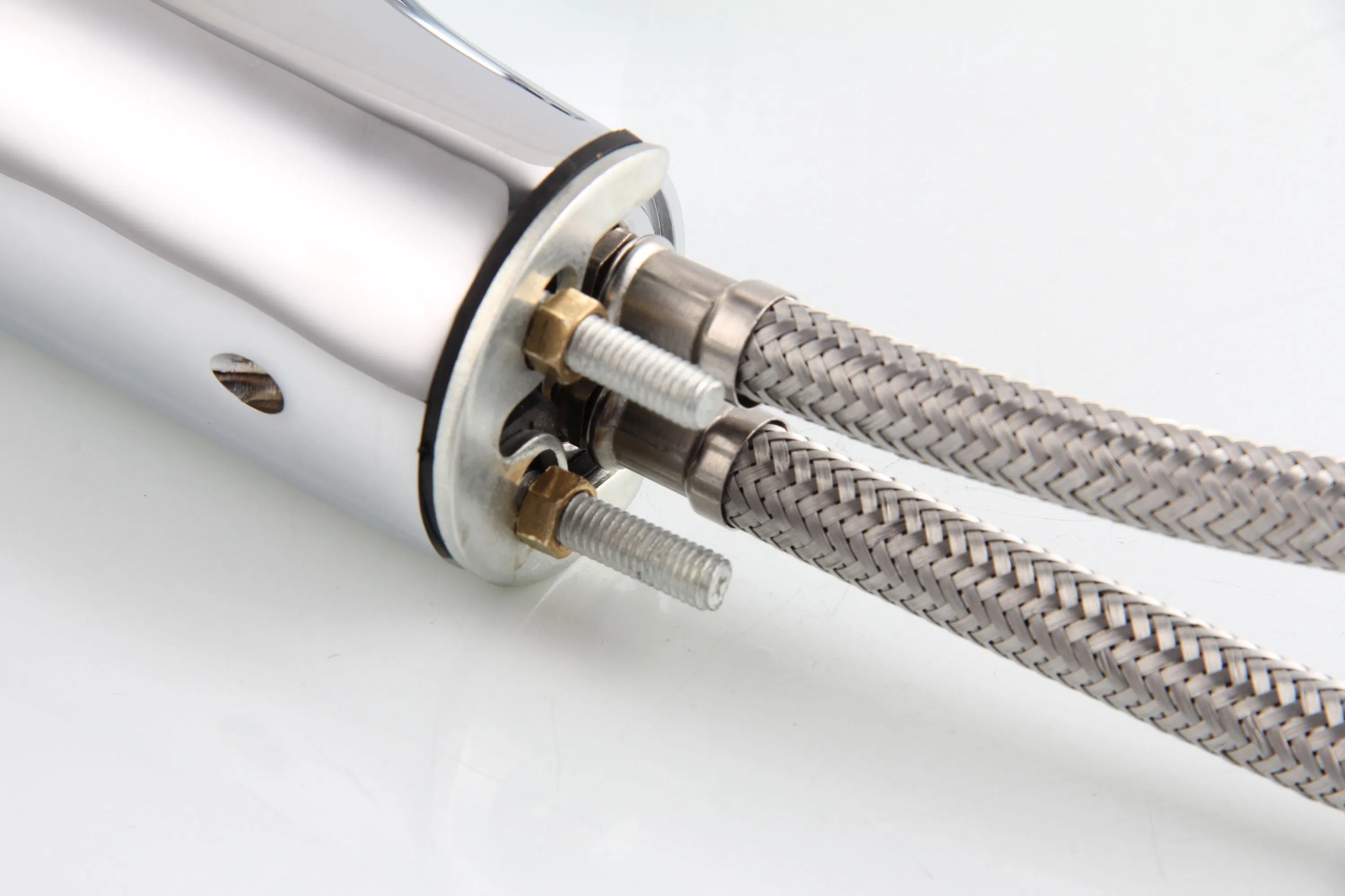 Brass Body Chrome Basin Mixer Faucet with Single Lever