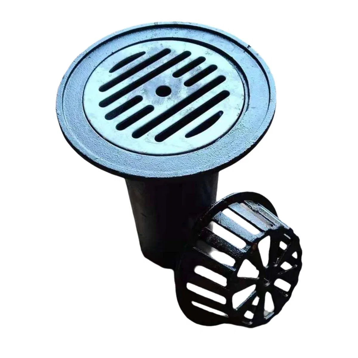 Прямоугольный напольный трап из нержавеющей стали