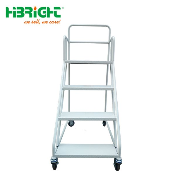Customized Warehouse Supermarket Tool Step Ladder Trolley