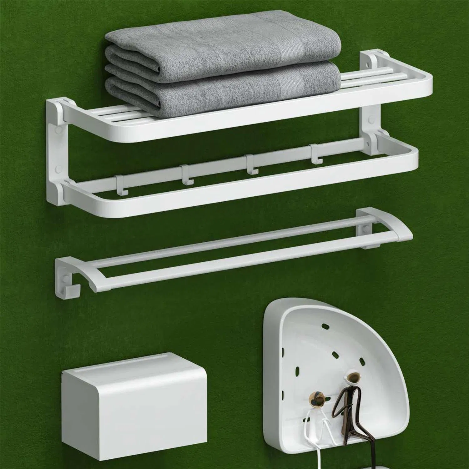 Bathroom Accessories Electric Heated Towel Rack Bathroom Hardware Set