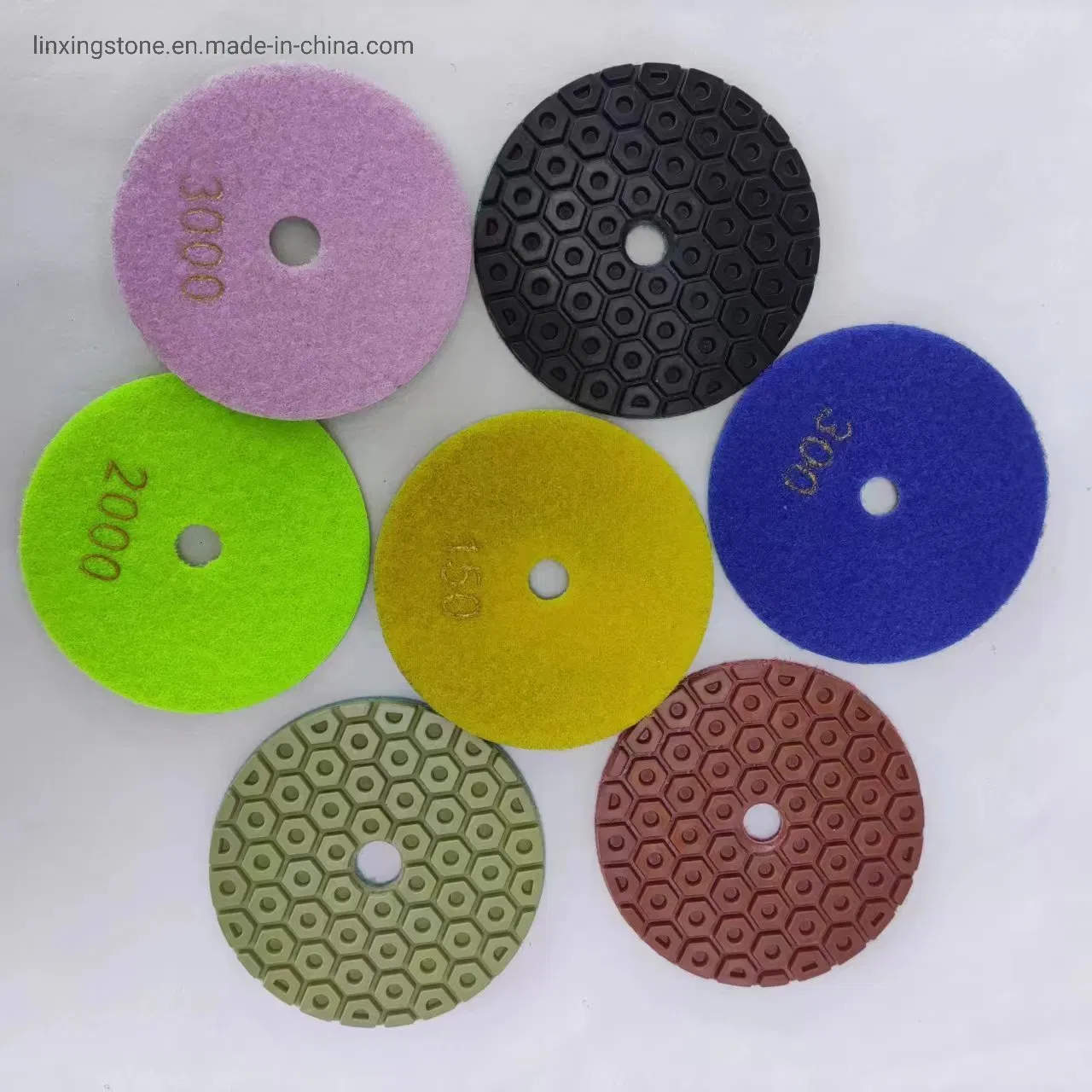 4inch Granite Polishing Pad Diamond Resin Sandpaper Polishing Pad
