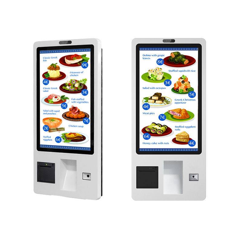 Qr Code Scan 23.6 27 32 Inch Touch Screen POS System Restaurant Food Self Ordering Kiosk Machine for Sale