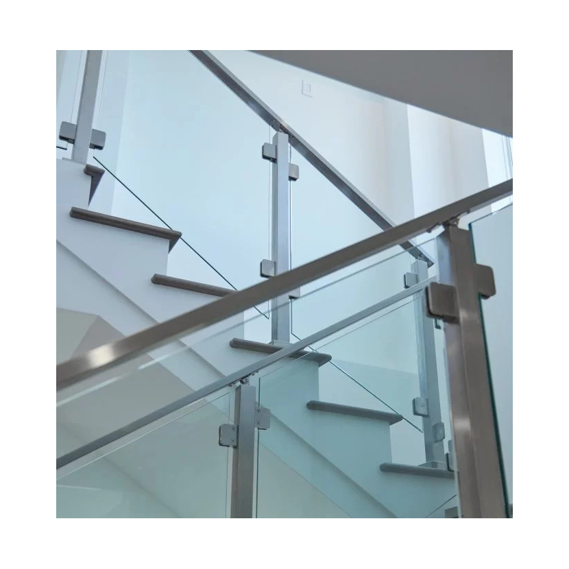 Stainless Steel Post Glass Railing Handrail Fittings Accessories International Style Stainless Steel Post Glass Railing