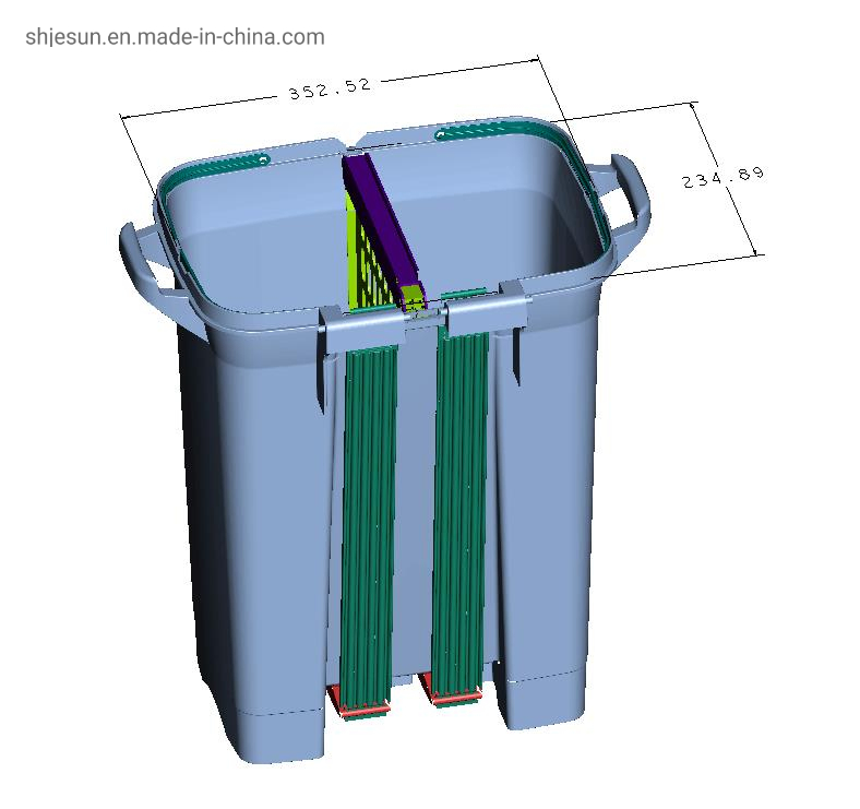 OEM Injection Moulded Dustbin Wastebin Trashcan by Injection Molding Production