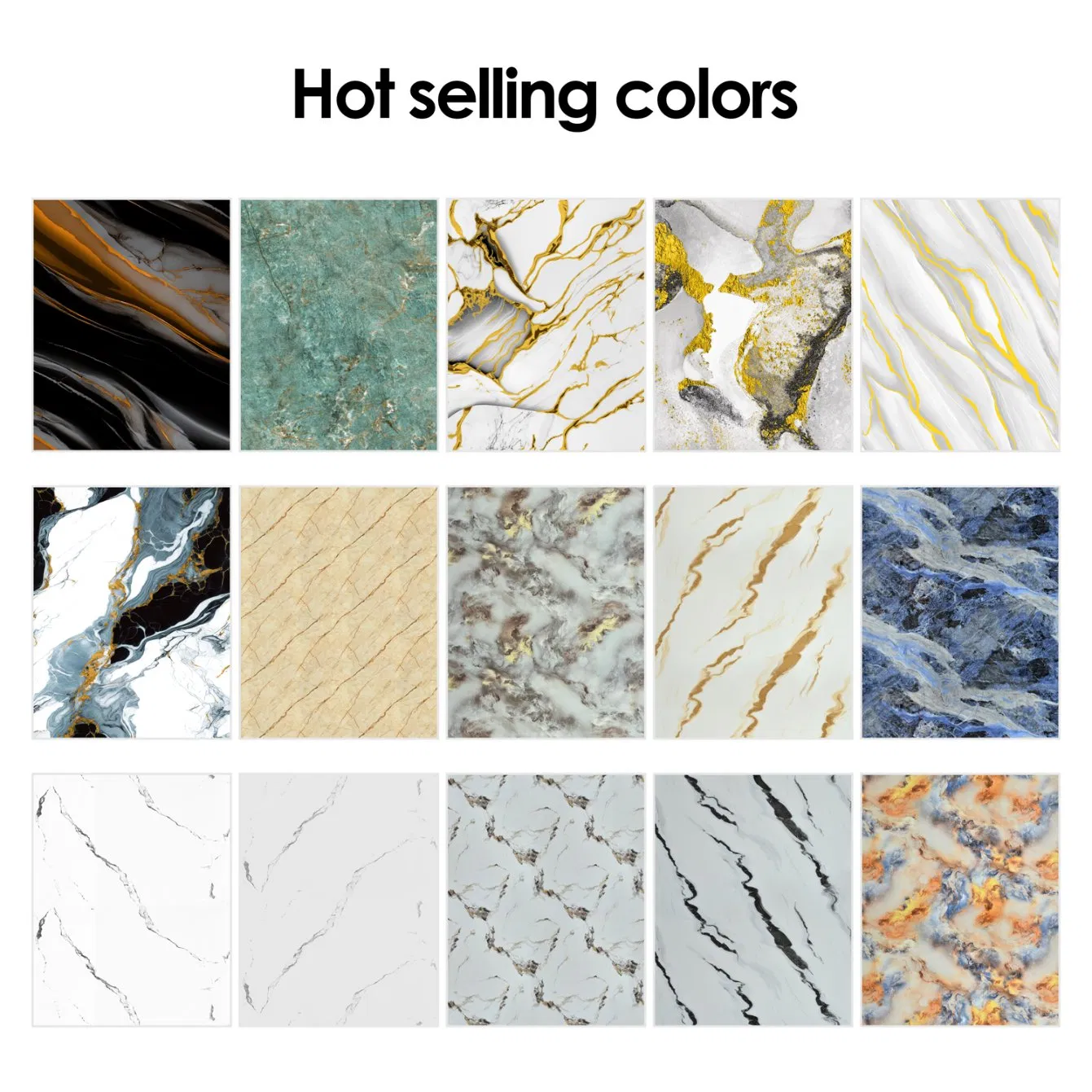 Self Adhesive 3D Marble Wall Sticker Large Size Scratch Resistant Bathroom Decor