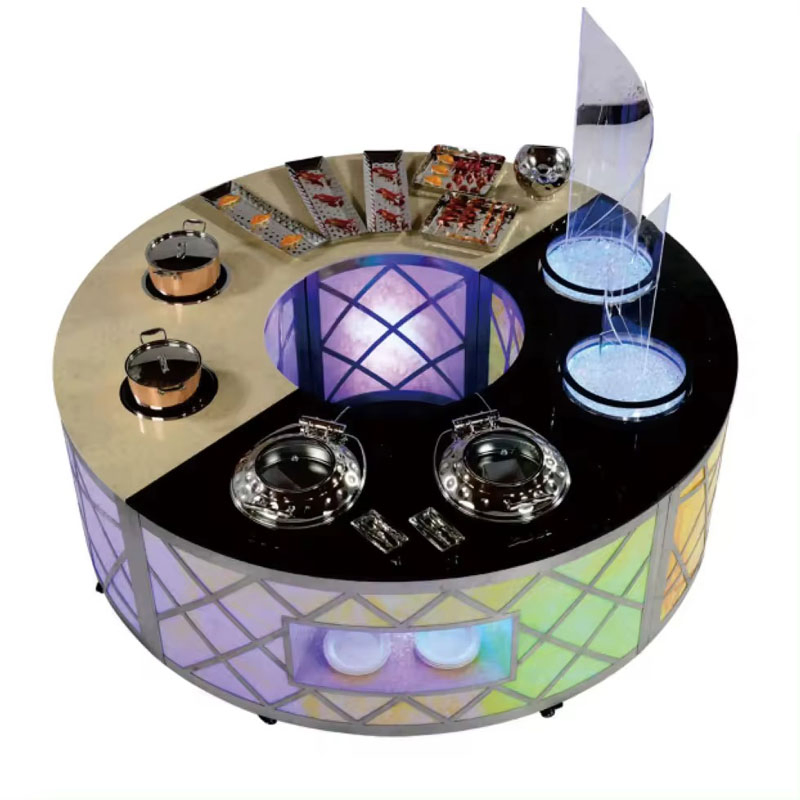 Modern Furniture Restaurant Buffet Equipment Decoration Restaurant Buffet Exhibition Display Buffet Table