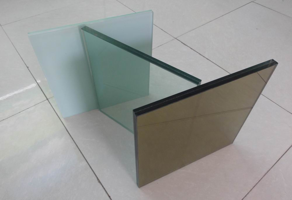 8.76mm Euro Bronze Milky PVB Strengthened Laminated Glass for Inner Decorative, Partition