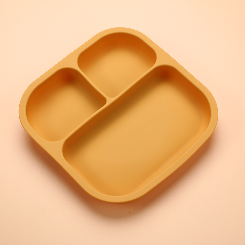 Wholesale OEM Baby Dinnerware Suction Tray Mold Silicone Plate for Kids
