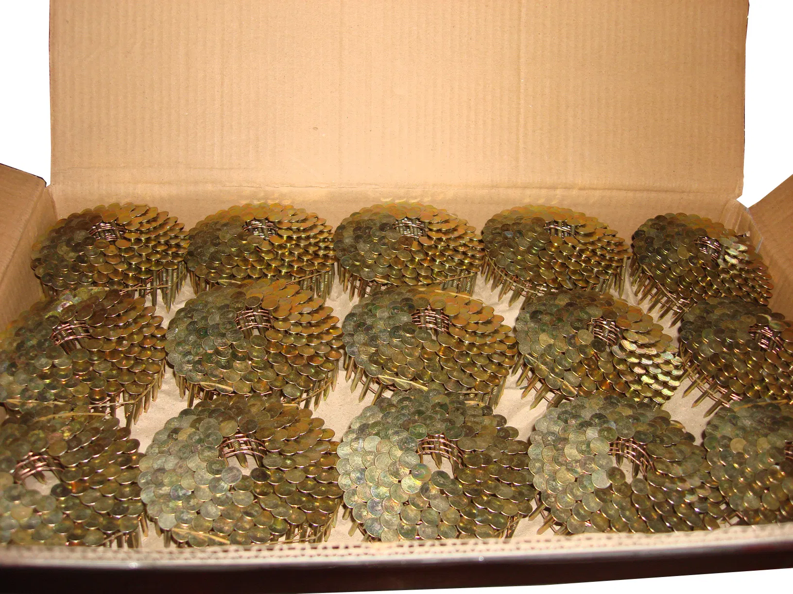 Yellow Coated Wire Coil Nails for Pallet with High Quality and Competitive Price