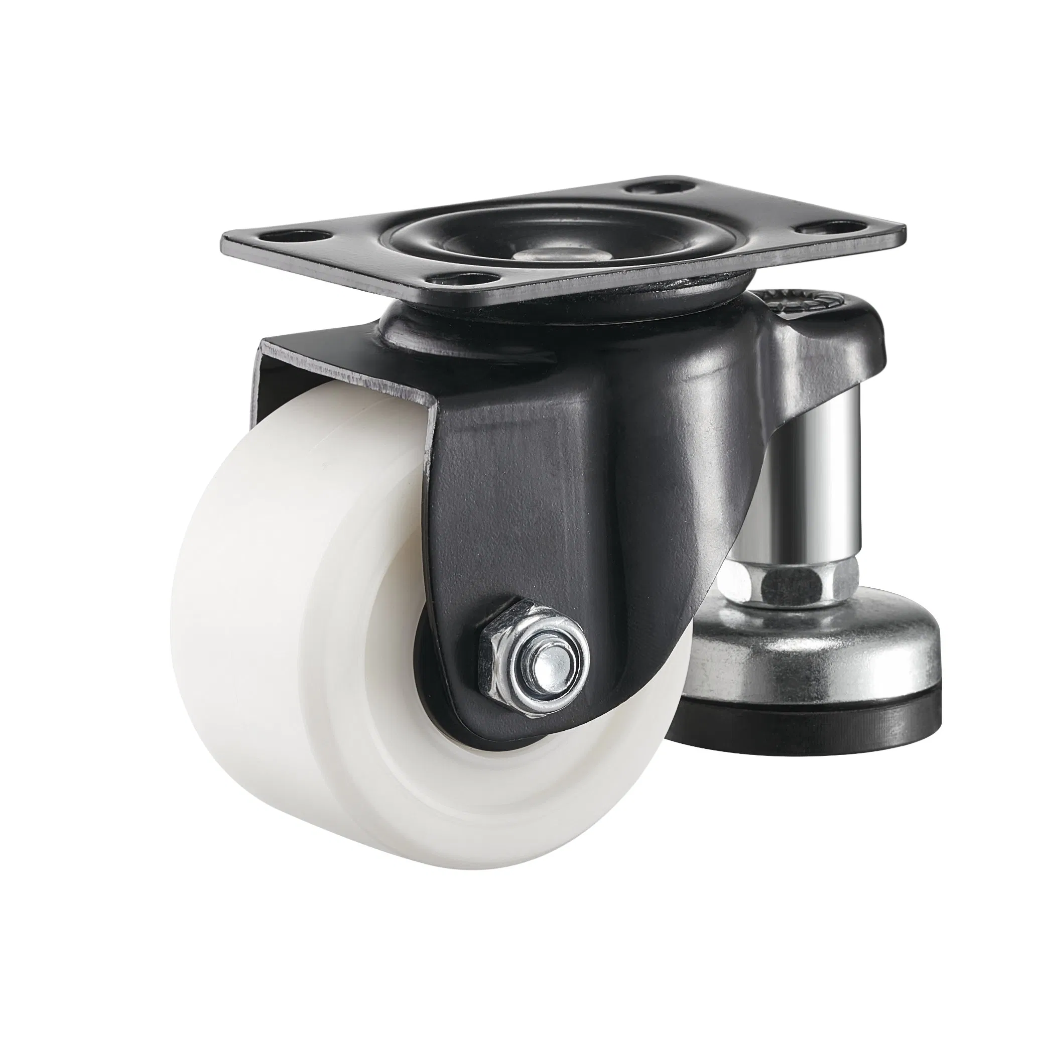 2.5 Inch 3 Inch Low Center of Gravity Caster White 45mm Wide PP Wheels