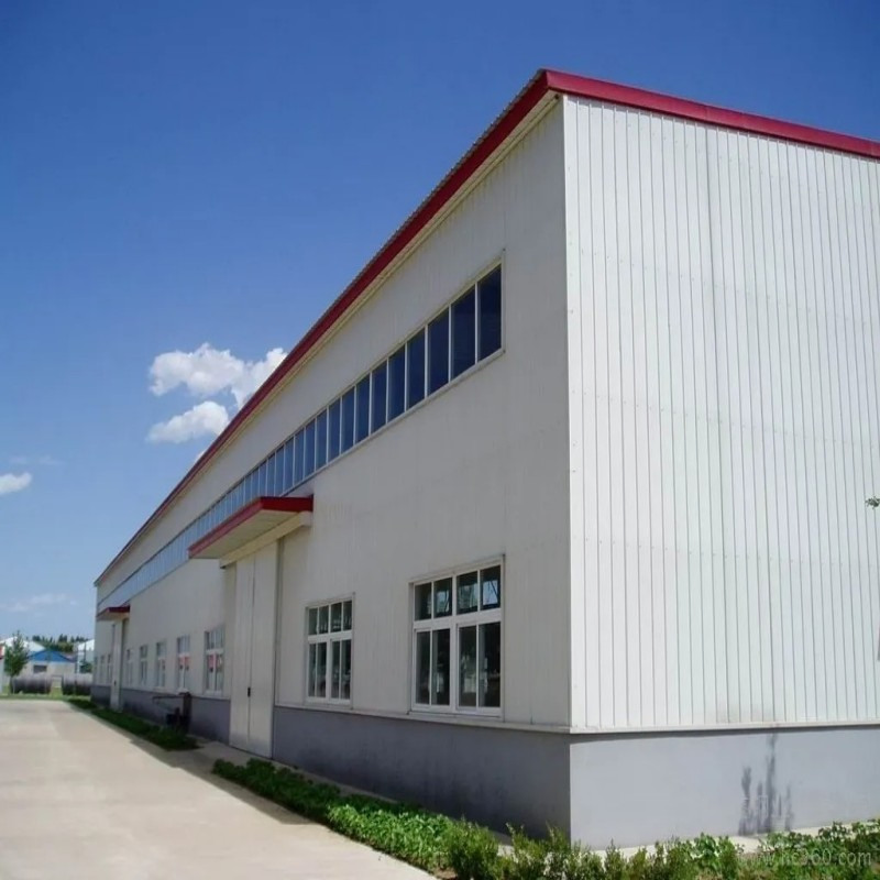 Carbon Structural Hot-Rolled Ridge Customized China Prefab Hall Steel Structure