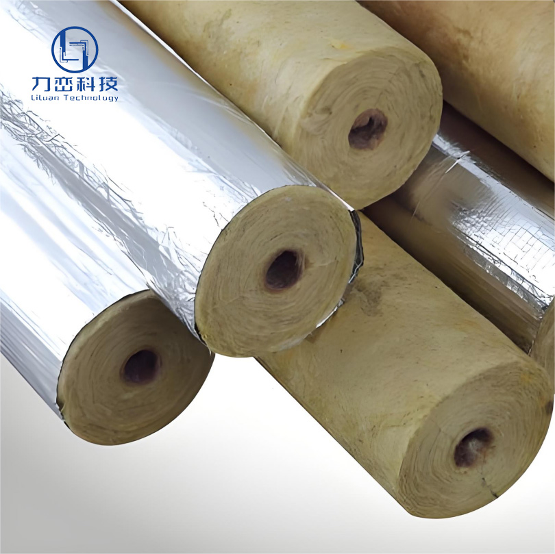CE Thermal Soundproof Insulation Material 100 120 150kg/M3 Density Rock Wool Pipe Rockwool