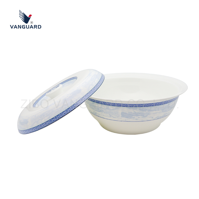 High Quality Large Custom Ceramic Porcelain Soup Bowl with Design