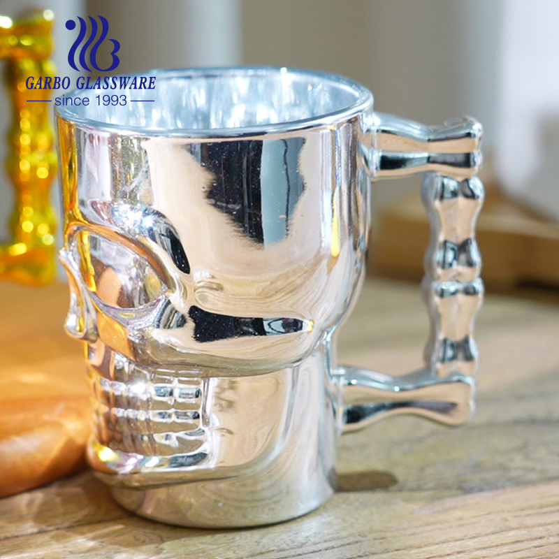 Creative Skull Shape Whisky Glass Ice Bucket Set with Wine Decanter Table Glassware Bar Grimace Face Vodka Drinking Cup
