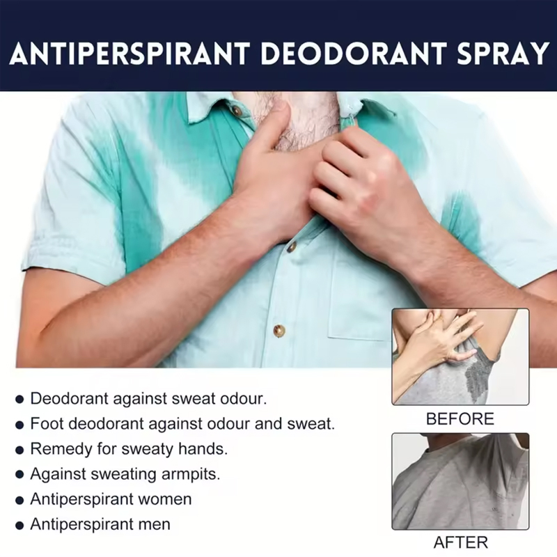 Factory Wholesale Natural Deodorant Spray Long-Lasting Fragrance to Remove Odors Men's and Women's Body Deodorant Antiperspirant Spray