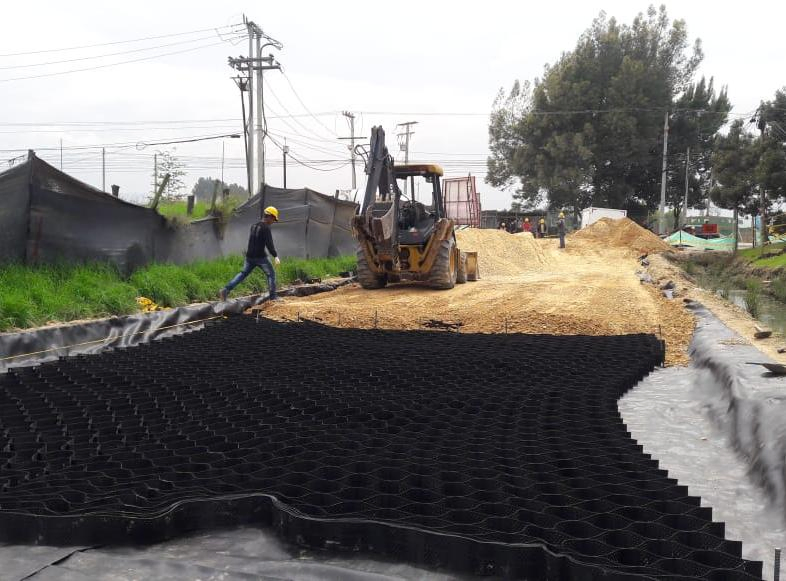 Plastic HDPE Geocells for Slope Solidafication