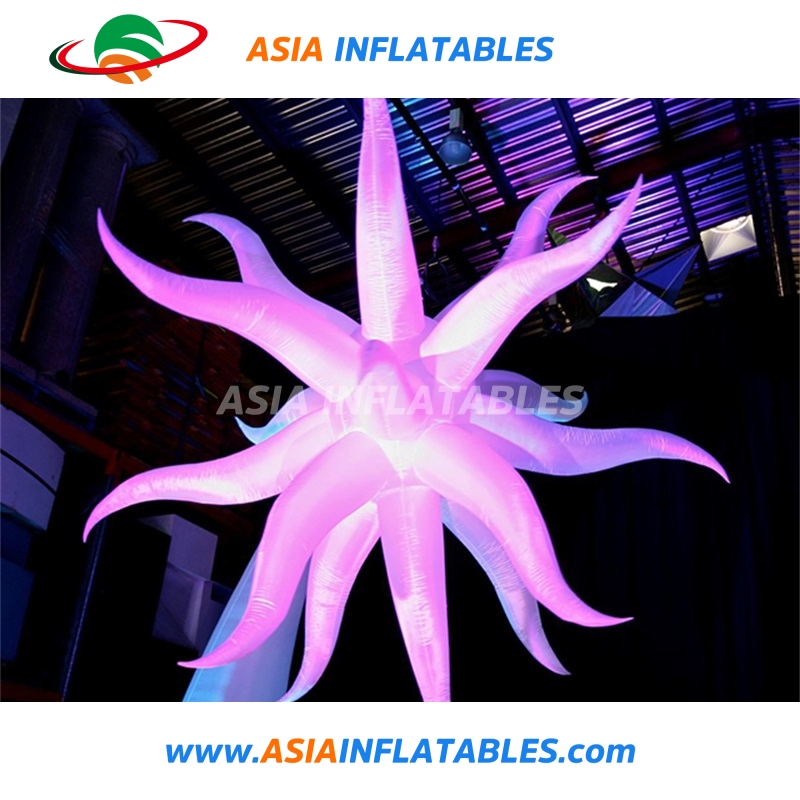 Inflatable Spiky Spheres Decoration Star /Decorative Stage Inflatable Light Star