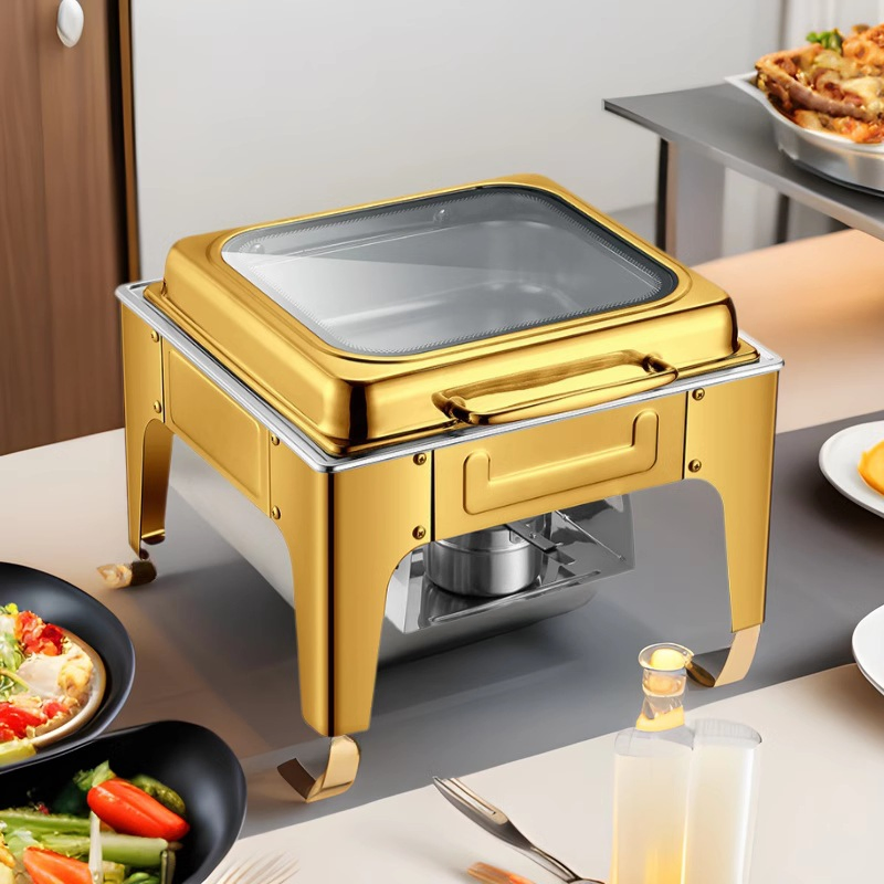 Versatile Large Buffet Chafing Dish with Two Pans for Parties and Gatherings