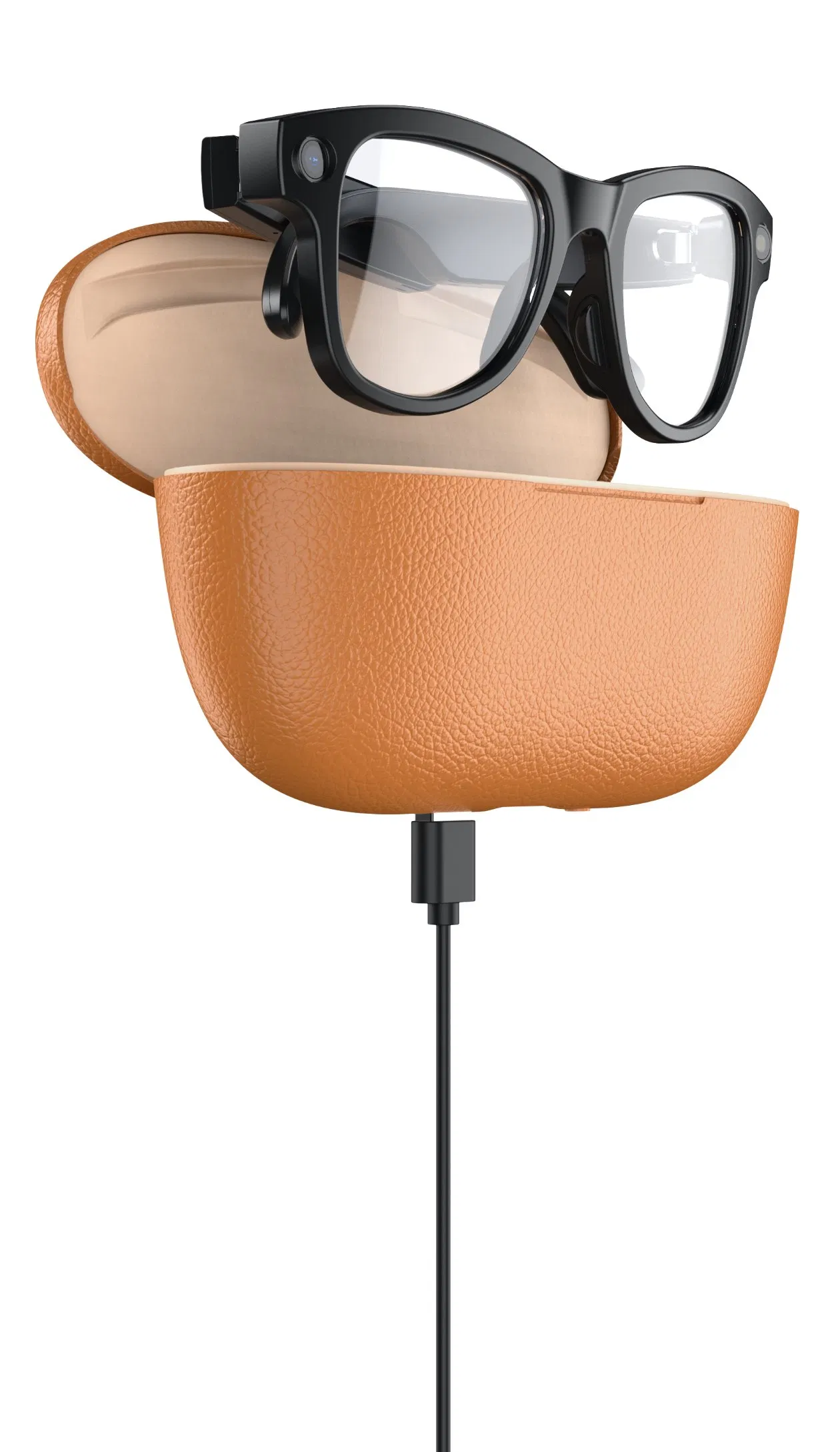 Slim & Light Design, Enjoy a Smart Experience Charging Case Ai Smart Glasses