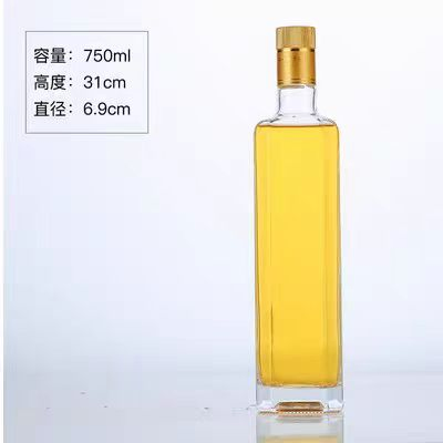 250ml 500ml 750ml Wholesale Cooking Oil Bottle Square Cooking Oil Bottle