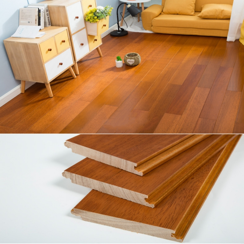 Environmentally Friendly and Wear-Resistant Longan Wood Log Floor 0757